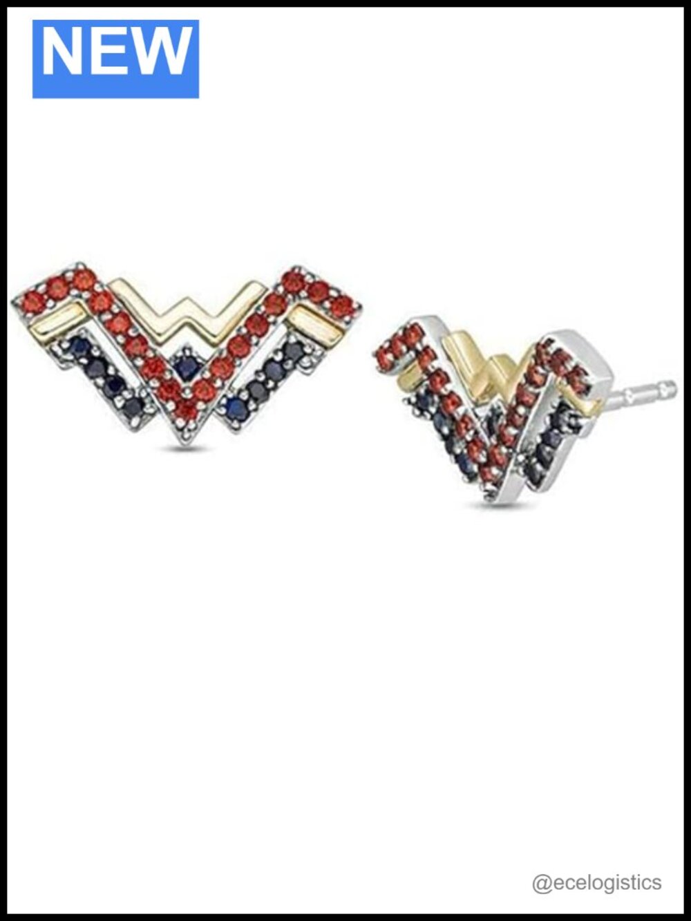 2.00Ct Round Cut Simulated Sapphire Garnet Stud Earrings in 925 Sterling Silver